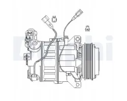 Compresor de Aire Acondicionado CS20482 Delphi