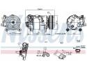 Compressor air conditioning NISSENS 891019 Part manufacturer Nissens