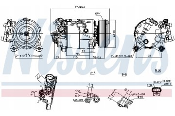 Compressor air conditioning NISSENS 891019 Part manufacturer Nissens