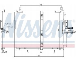 NISSENS AIR CONDITIONING COOLER MERCEDES 94377