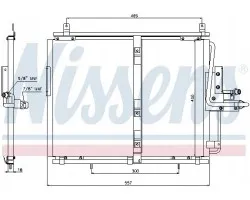 Nissens 94377 Condensador de aire acondicionado para Mercedes E W124 320 36 AMG