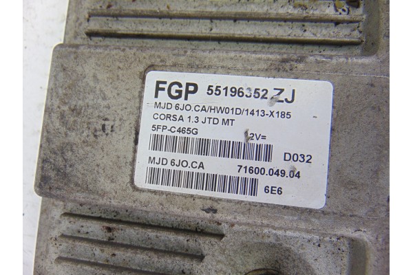 55196352 CENTRALITA MOTOR UCE OPEL CORSA C Blue Line 55196352 197232 OPEL - 2