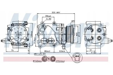 COMPRESSOR AIR CONDITIONING COMPRESSOR 89228 NISSENS Quality of parts according to GVO Q original with factory logo OEM OES