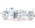 Compressor air conditioning NISSENS 89435 Part manufacturer Nissens