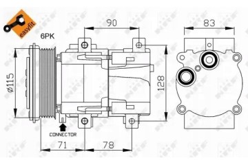 COMPRESSOR AIR CONDITIONING COMPRESSOR 32110 NRF FORD Quality of parts according to GVO Q original with factory logo OEM OES