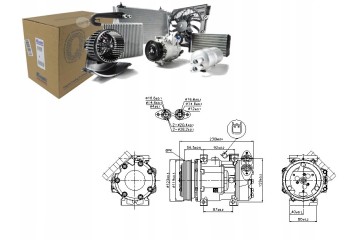 COMPRESSOR CLIMATE FORD FIESTA 04 1 6TDCi 1 6D Product weight with unit packaging 8 kg