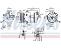 Compressor air conditioning NISSENS 890667 Part manufacturer Nissens