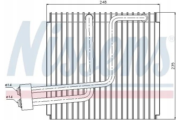 AIR CONDITIONING EVAPORATOR 92265 NISSENS KIA SORENTO Car type passenger cars