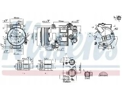 COMPRESSOR AIR CONDITIONING COMPRESSOR 890420 NISSENS