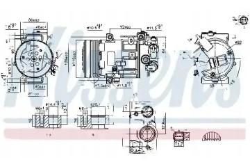 COMPRESSOR AIR CONDITIONING COMPRESSOR 890420 NISSENS
