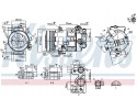 COMPRESSOR AIR CONDITIONING COMPRESSOR 890420 NISSENS Packaging status original
