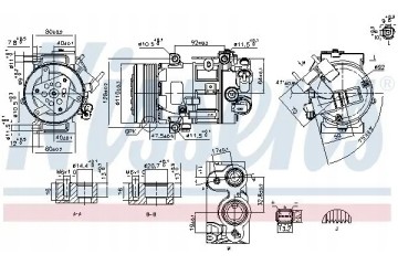 COMPRESSOR AIR CONDITIONING COMPRESSOR 890420 NISSENS Packaging status original