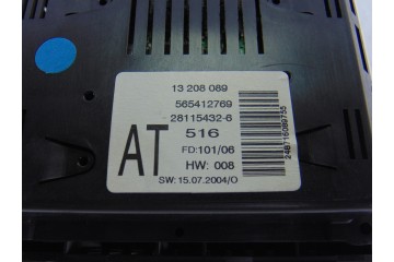 13208089 PANTALLA MULTIFUNCION OPEL ASTRA H TWIN TOP Enjoy 2006 13208089 197512 OPEL - 2