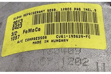 NEW ORIGINAL COMPRESSOR AIR CONDITIONING COMPRESSOR FORD CV61 19D629 FC Catalog number of the part CV61 19D629 FC FORD OE ORG