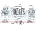 COMPRESSOR AIR CONDITIONING COMPRESSOR 890693 NISSENS Packaging status original