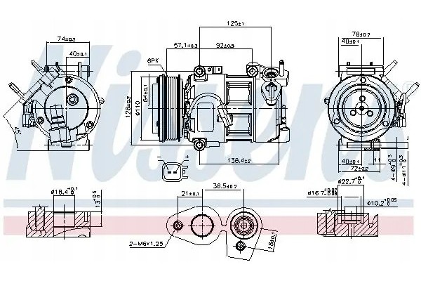 COMPRESSOR AIR CONDITIONING COMPRESSOR 890693 NISSENS Packaging status original
