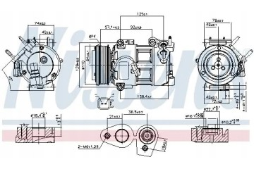 COMPRESSOR AIR CONDITIONING COMPRESSOR 890693 NISSENS Packaging status original
