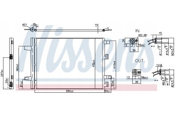 Condenser air conditioning NISSENS 941194 Part manufacturer Nissens