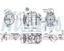 Compressor air conditioning NISSENS 89359 Part manufacturer Nissens