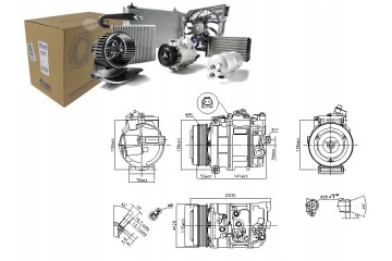 618 800_B COMPRESSOR FOR KLIMAT DB W204 07 Product weight with unit packaging 8 kg