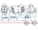 Compressor air conditioning NISSENS 890216 Part manufacturer Nissens