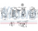 Compressor air conditioning NISSENS 890586 Part manufacturer Nissens