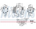 Compressor air conditioning NISSENS 89347 Part manufacturer Nissens