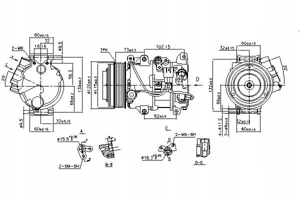 AIR CONDITIONING COMPRESSOR LEXUS GS300 05 Catalog number of substitutes ACAUTO AC 01DN517 ACAUTO AC 10XX02 Airstal 10 2048 AKS 