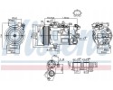 AIR CONDITIONING COMPRESSOR TYPE RENAULT MEGANE III 11 15 SCENIC 11 1 2