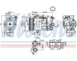 AIR CONDITIONING COMPRESSOR TYPE RENAULT MEGANE III 11 15 SCENIC 11 1 2