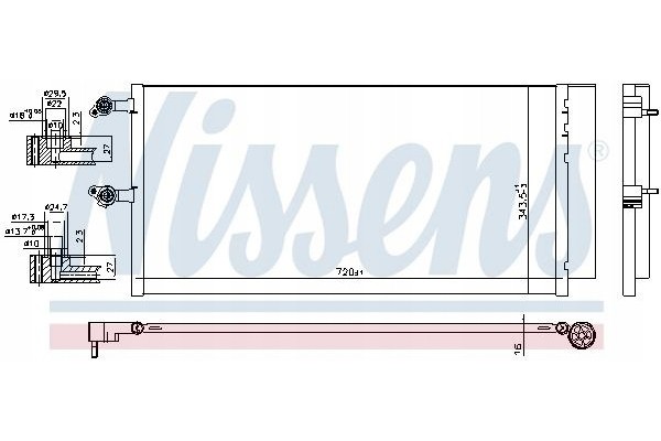 Nissens 941069 Condenser air conditioning Catalog number of the part 941069