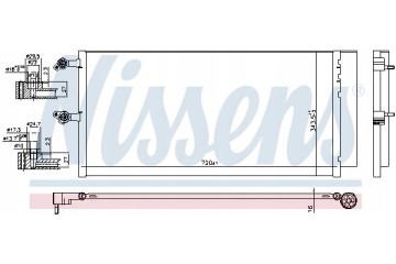 Nissens 941069 Condenser air conditioning Catalog number of the part 941069