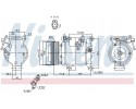Compressor air conditioning NISSENS 890045 Part manufacturer Nissens