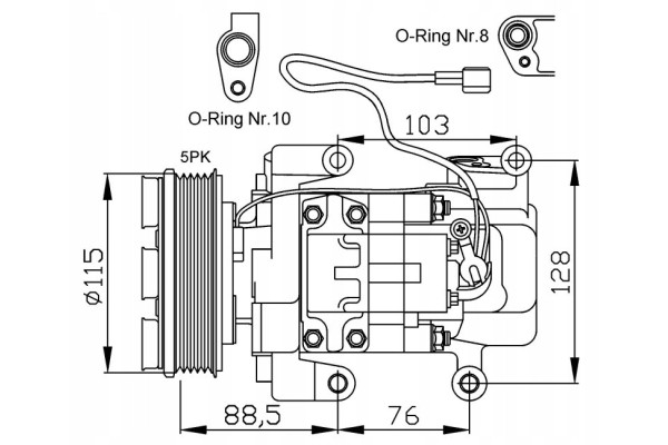 AIR CONDITIONING COMPRESSOR NRF