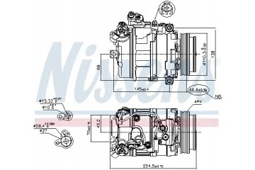 COMPRESSOR AIR CONDITIONING COMPRESSOR 89199 NISSENS Quality of parts according to GVO Q original with factory logo OEM OES