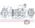 AIR CONDITIONING COMPRESSOR NISSENS 89098 Product weight with unit packaging 11 kg