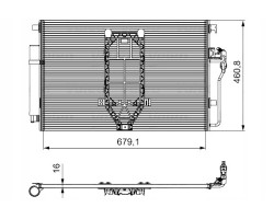 VALEO AIR CONDITIONING CONDENSER MERCEDES ESPRINTER B910 SPRINTER 3 5 T