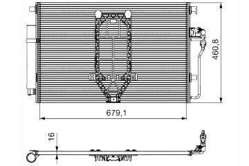 VALEO AIR CONDITIONING CONDENSER MERCEDES ESPRINTER B910 SPRINTER 3 5 T