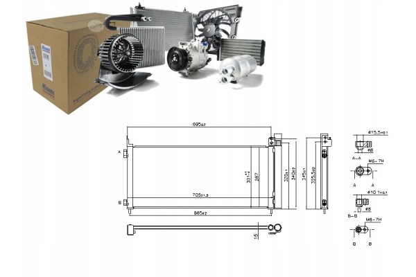 AIR CONDITIONING CONDENSER LEXUS NX 2 5H 07 14 NISSENS
