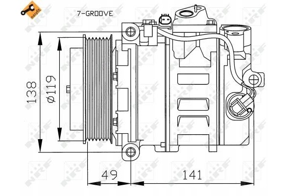 NRF 32215 air conditioning compressor Part manufacturer NRF
