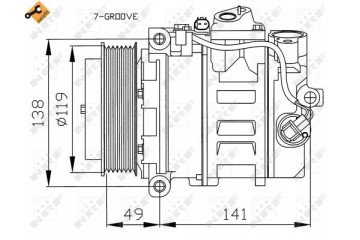 NRF 32215 air conditioning compressor Part manufacturer NRF