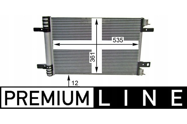 Condenser air conditioning MAHLE AC 886 000P Product weight with unit packaging 2 kg