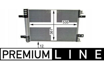 Condenser air conditioning MAHLE AC 886 000P Product weight with unit packaging 2 kg