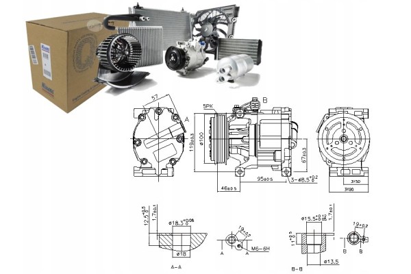 Compresor de aire acondicionado Nissens 89405