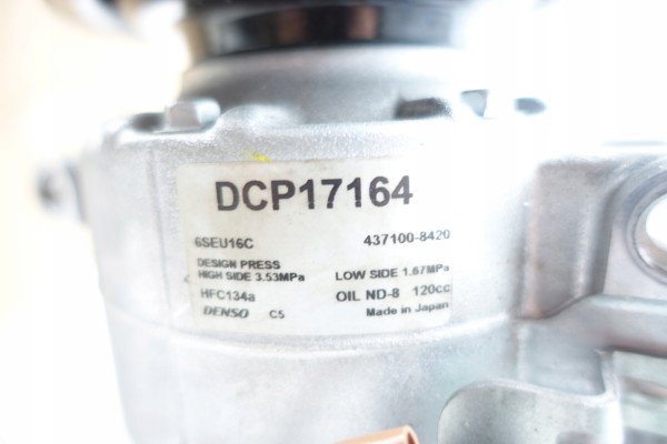 Compresor de aire acondicionado Denso DCP17164 para Mercedes B W246