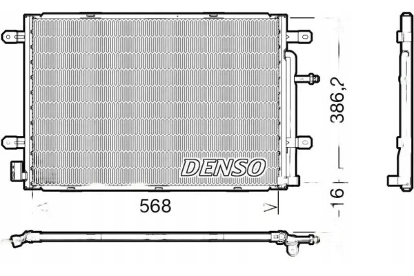 CONDENSER AIR CONDITIONING COOLER DCN02039 DENSO