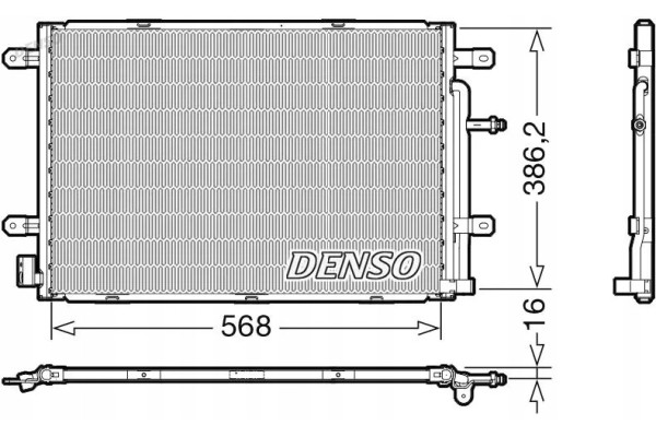 CONDENSER AIR CONDITIONING COOLER DCN02039 DENSO Packaging status original