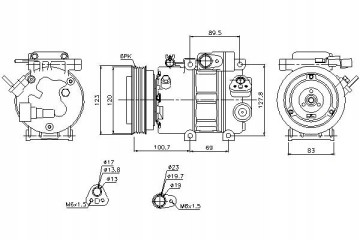 AIR CONDITIONING COMPRESSOR HYUNDAI i30 07 10 KIA CEED 07 12 Catalog number of substitutes ACAUTO AC 01HA014 ACAUTO AC 03XX05 AC
