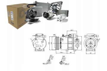 AIR CONDITIONING COMPRESSOR HYUNDAI i30 07 10 KIA CEED 07 12 Product weight with unit packaging 11 kg