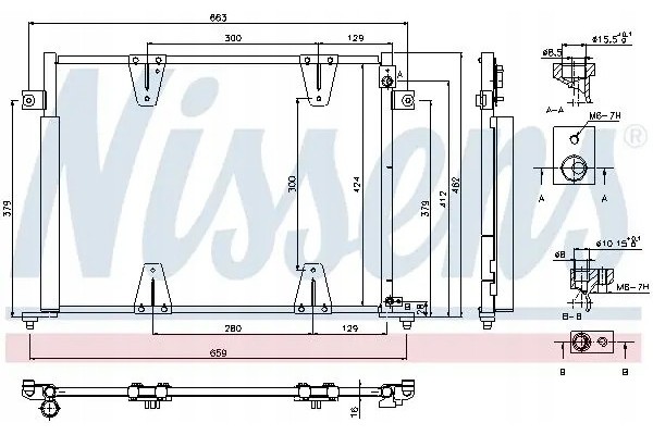 CONDENSER AIR CONDITIONING COOLER WITH DEHUMIDIFIER Catalog number of the original SUZUKI 95310 54J10 SUZUKI 9531054J11